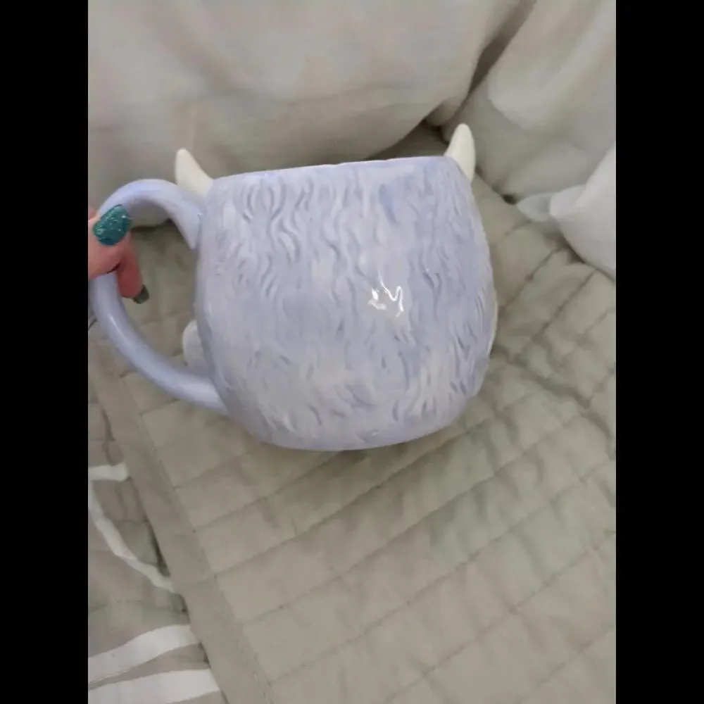 Cobwebs And Cauldrons Purple Seated Halloween Monster W Converse 3D Figural Mug - Picture 5 of 5